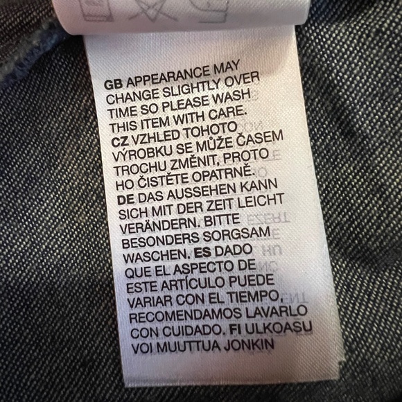 Paris Atelier & Other Stories Blue & Denim Mini Shirt Dress Size 10. NWT - Picture 9 of 10